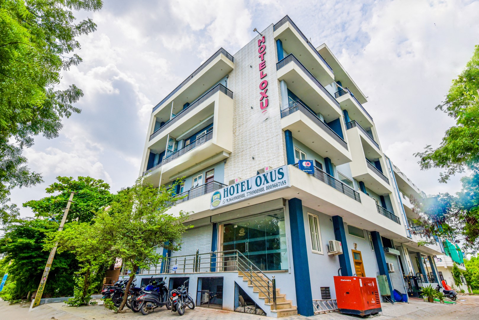 Hotel Oxus building in Pratap Nagar Jaipur